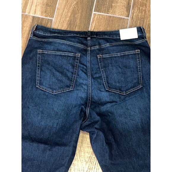 Everlane The Curvy High Rise Skinny Jeans in Dark Blue Wash 35 Womens denim pant - Picture 9 of 14